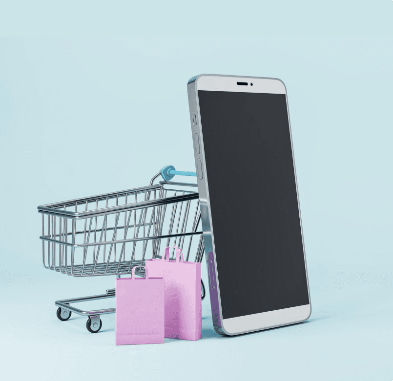 Shopping Cart with Phone